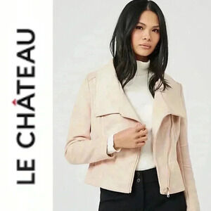 Le chateau Women’s faux suede jacket size S